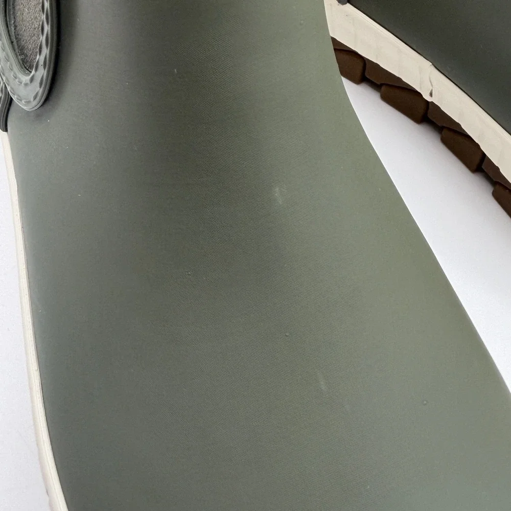 Sperry Torrent Chelsea Boots, Women's 6, Olive Waterproof Rubber Rain, NEW/DEF.
